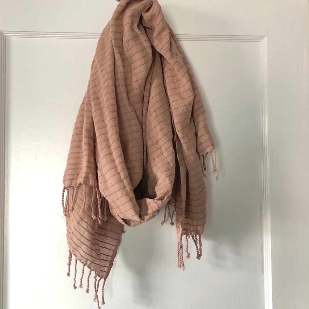 ABLE Handmade Shegaw Chunky Knit Scarf - Blush